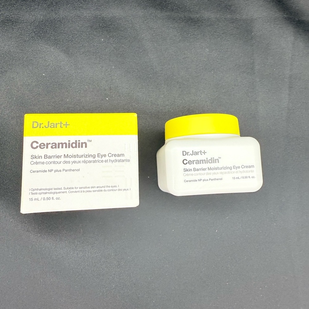 Ceramidin Skin Barrier Moisturizing Eye Cream - Yellow and White